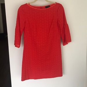 Nanette Lepore Red Eyelet Dress